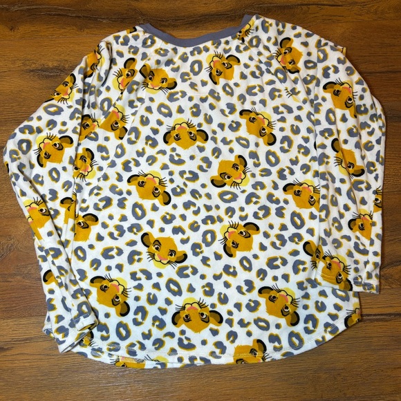 Disney Lion King Simba Pajama Set, Women’s Small- Yellow, White, Gray- Soft - Picture 6 of 9